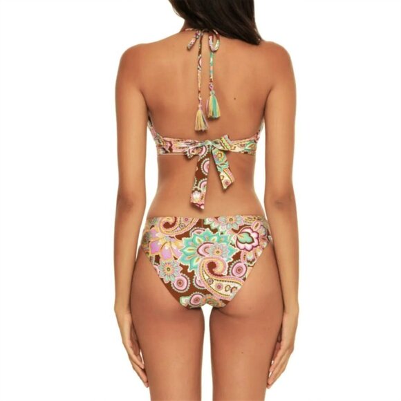 NWT Becca Women's Floral Print Swim Reversible Hipster Bikini Bottom - Picture 6 of 9
